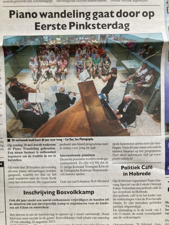De Stadskrant, artikel 20 februari 2023